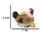 Rustic Farmhouse Chicken Mother Hen with Adorable Chicks Animal Family Figurine