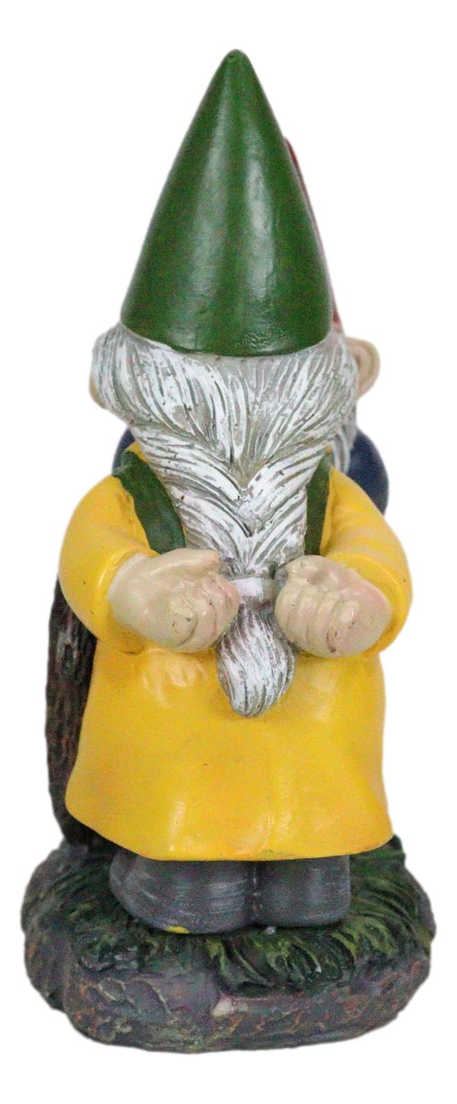 Whimsical Mr Mrs Gnome Kissing By Heart Sign I Wanna Grow Old With You Figurine