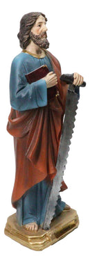 Christian Apostle Of Jesus Martyr Saint Simon The Zealot With Saw Figurine 8"H