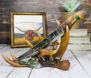 Ebros 6 Point Whitetail Buck Antlers Deer Stainless Steel Display Letter Opener
