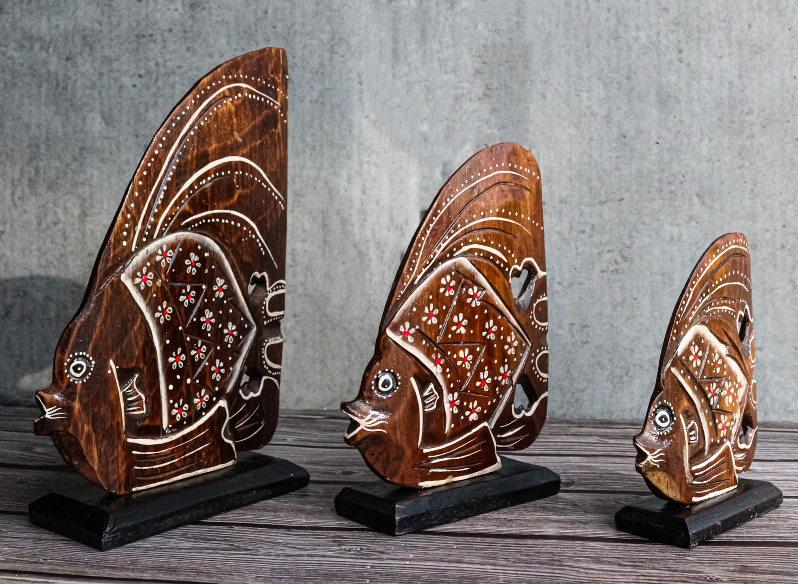 Bumbu Handmade Wooden Tropical Fish Set main image 0