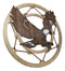 Rustic MDF Wood Flying Bald Eagle Dreamcatcher Web Circle Wall Decor Plaque
