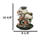 Macabre Death Moths Toadstool Mushrooms and Moss Fungi Trio Skulls Figurine