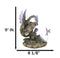 Amy Brown Bookworm Fairy With Pixie and Dragon By Toadstool Mushroom Figurine