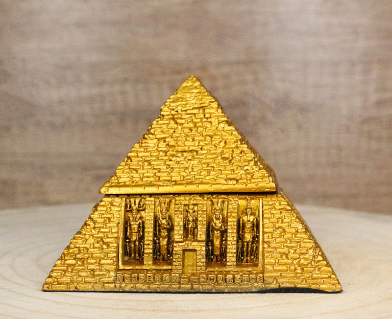 Gods Of Egypt Pharaoh The Great Pyramid Of Khufu Small Hinged Trinket Box Decor
