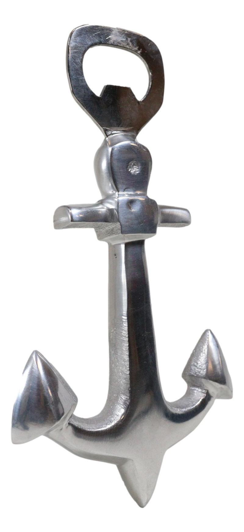 Aluminum Sleek Nautical Port Sailor Ship Trident Anchor Hand Bottle Opener