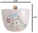 Whimsical Anime Sweet Rabbit Donburi Ramen Soup Bowl With Chopsticks And Lid
