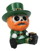 Furry Bones Leppy The Lucky Green Irish Leprechaun Skeleton Gold Pot Figurine