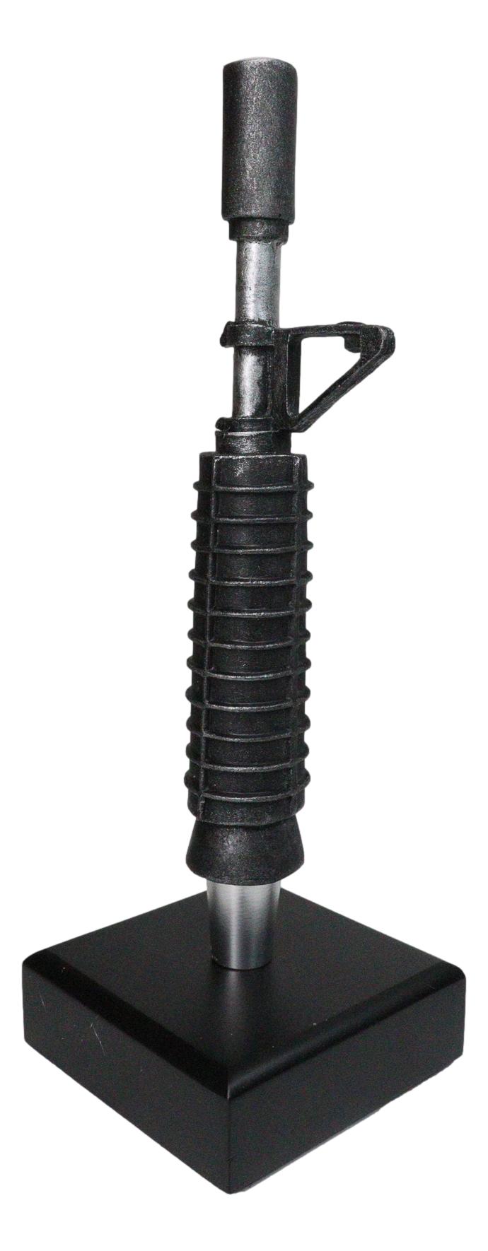 AR15 Rifle Barrel Novelty Beer Tap Handle Figurine W/ Base Barware Accessory