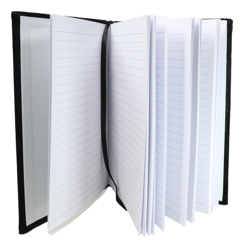 Not Your Basic Witch Pentagram Motif A5 Lined Pages Velvet Cover Journal Book