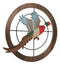 Rustic Pheasant Bird Hunting in Scope Crosshairs Hunting MDF Wood Wall Decor