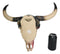 Southwest Longhorn Cow Steer Skull With Texas Lone Star State Flag Plaque