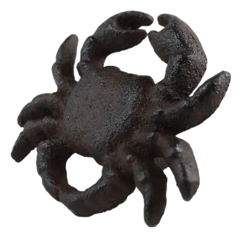 Set Of 4 Cast Iron Rustic Marine Sea Crab Drawer Cabinet Door Knobs Hardware