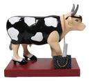 Cow Parade Diva Goddess of Fashion A Bull With Black Purse Collector's Figurine