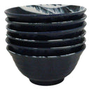Set Of 6 Blue Japanese Hokusai Great Wave 6" Porcelain Soup Rice Tayo Bowls 19oz