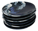 The Great Wave Of Kanagawa Mount Fuji Round Appetizer Or Dessert Plates 5" D
