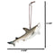 Set Of 6 Great White Sharks Ocean Marine Wall Hanging Decor Tree Ornaments