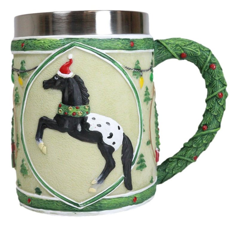 The Trail Of Painted Ponies Appy Holidays Christmas Santa Horse Tankard Mug