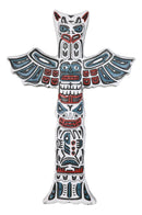 Tribal Native Indigenous Tiki Animal Totem Pole Wall Cross Decor Plaque