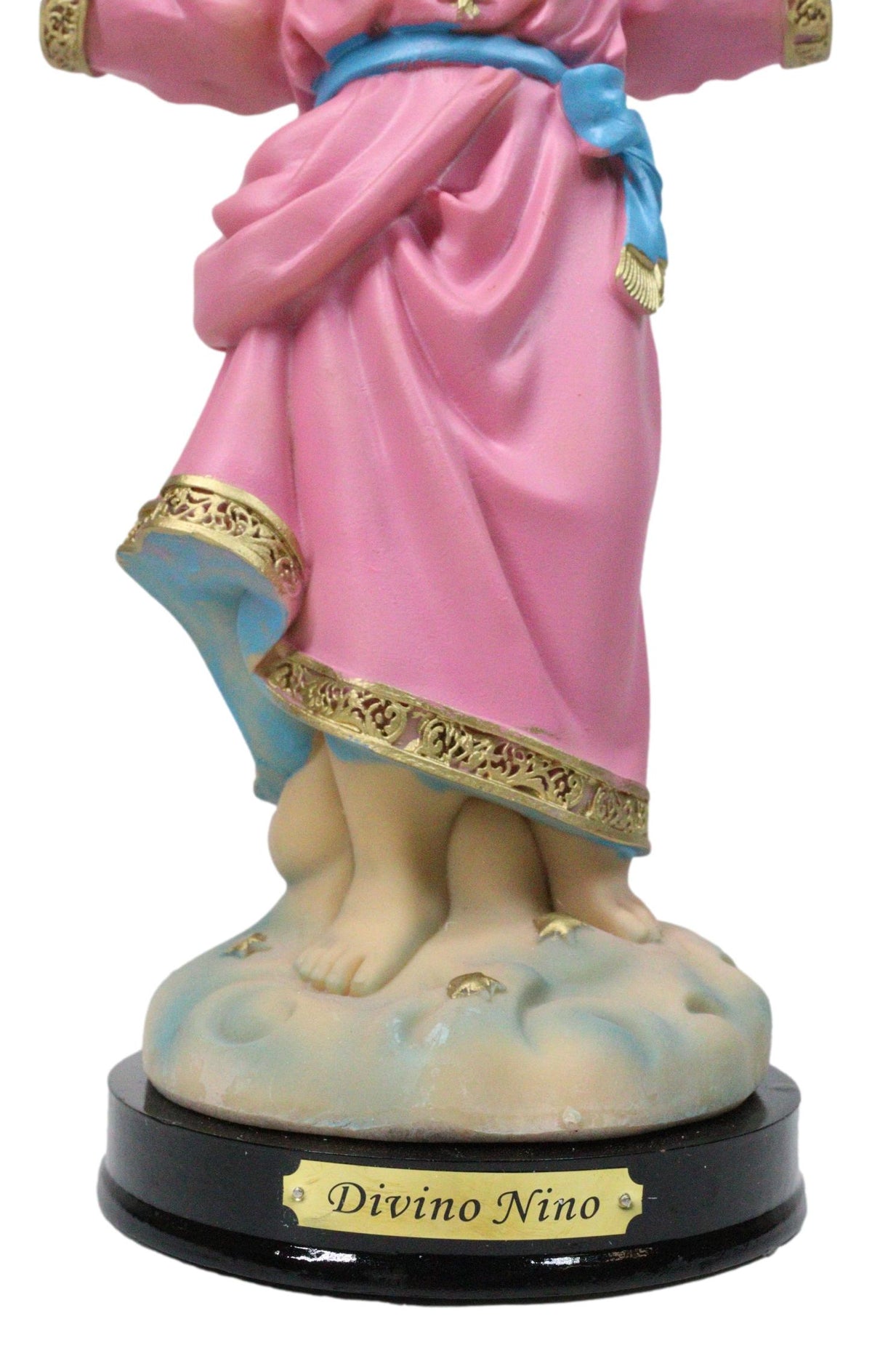 Catholic Christian Santo Nino Divine Child Jesus Christ Figurine With Base 12"H