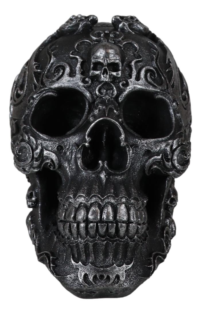 Gothic Black El Diablo Inferno Fire Tattoo Devil Hell Dragon Skull Figurine