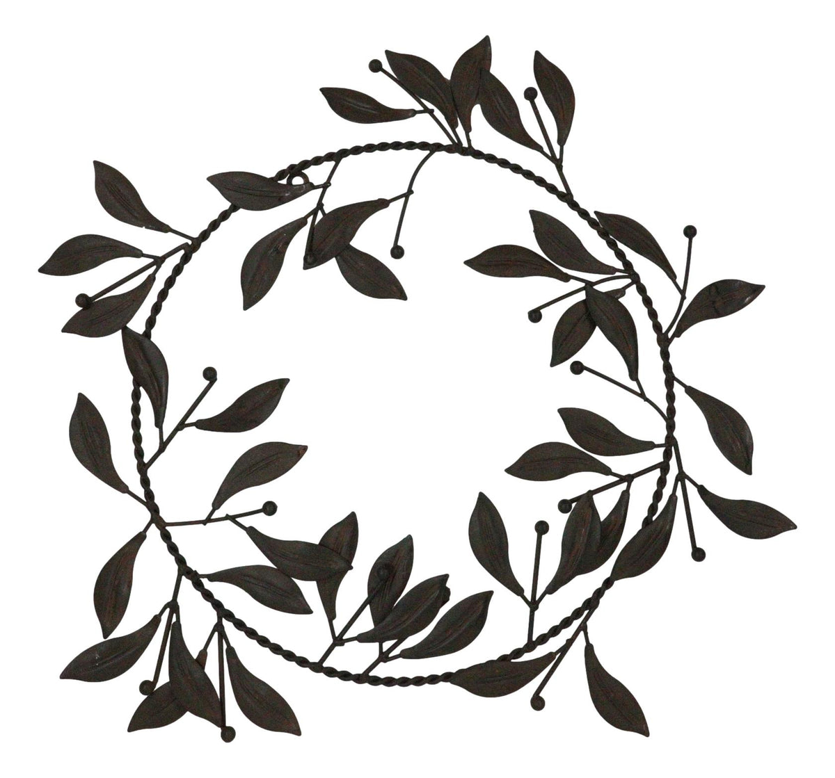 Set of 4 Large 17" Colorful Metal Tree of Life Floral Wreath Medallion Circle