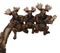 Rustic Western Elk Moose Hanging On Tree Branch Wall Hand Towel Holder Bar