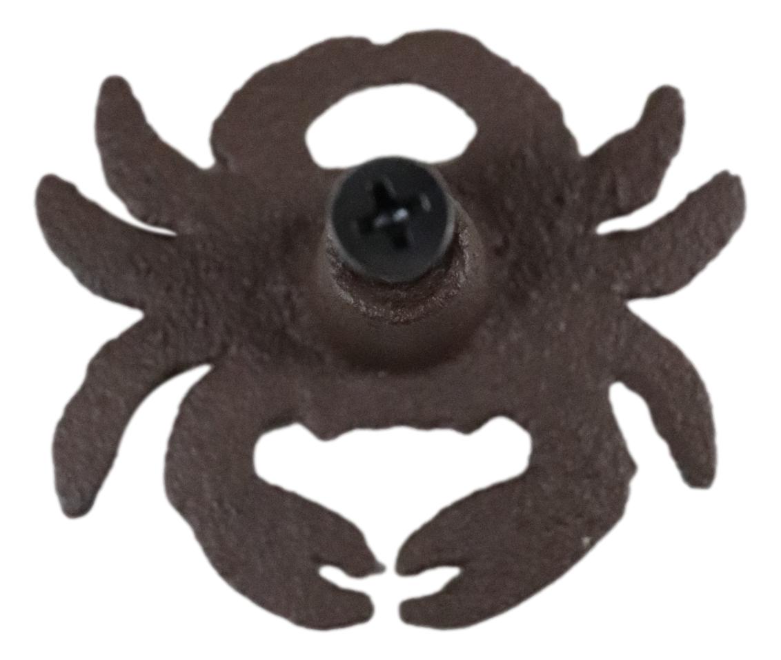 Set Of 4 Cast Iron Rustic Marine Sea Crab Drawer Cabinet Door Knobs Hardware