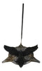 Norse Viking Gothic Raven Crow with Triquetra Knotwork Disc Incense Burner