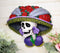 Day of The Dead Colorful Roses Hat La Calavera Catrina Sugar Skull Wall Decor