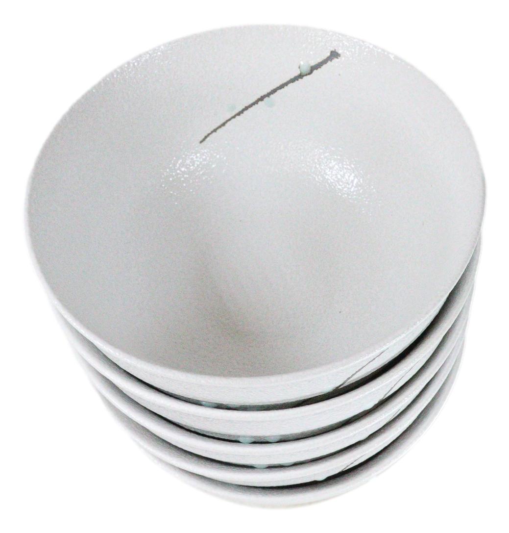 Set Of 5 Ceramic Yukino Hana Collection Medium Soup Cereal Salad Rice Bowls 24oz