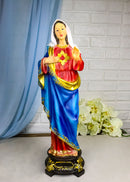 Catholic Church Sacred Heart of Mary Statue Devotion of Virgin Madonna 17"H