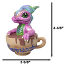 Ruth Thompson Artisan Cappuccino With Frankie Wyrmling Dragon In Cup Figurine