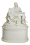 Ebros Gift White Catholic La Pieta Cremation Urn Devotional Figurine 14.75"Tall 300 Cubic Inches Capacity Bottom Load Feature