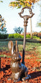 Rustic Cast Iron Bunny Hare Rabbit Door Stop Or Porter With Long Handle