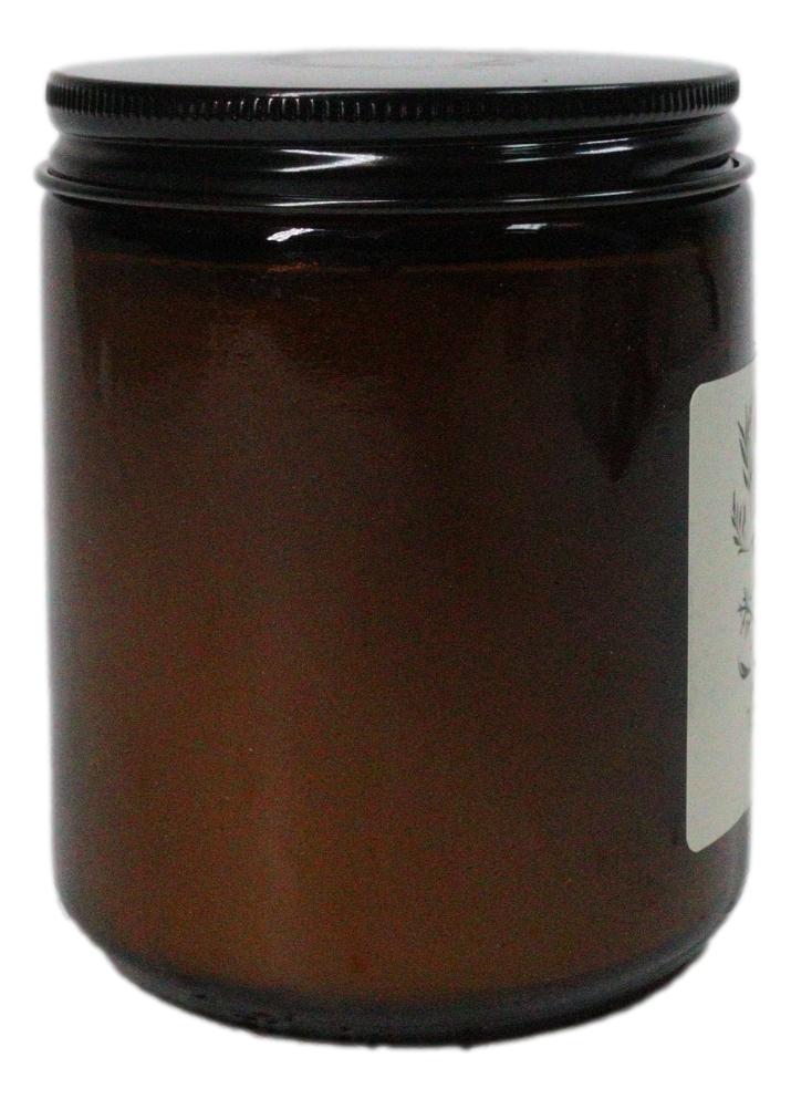 Ebros Mystic Moon White Sage & Lavender Scented Amber Glass Jar Candle