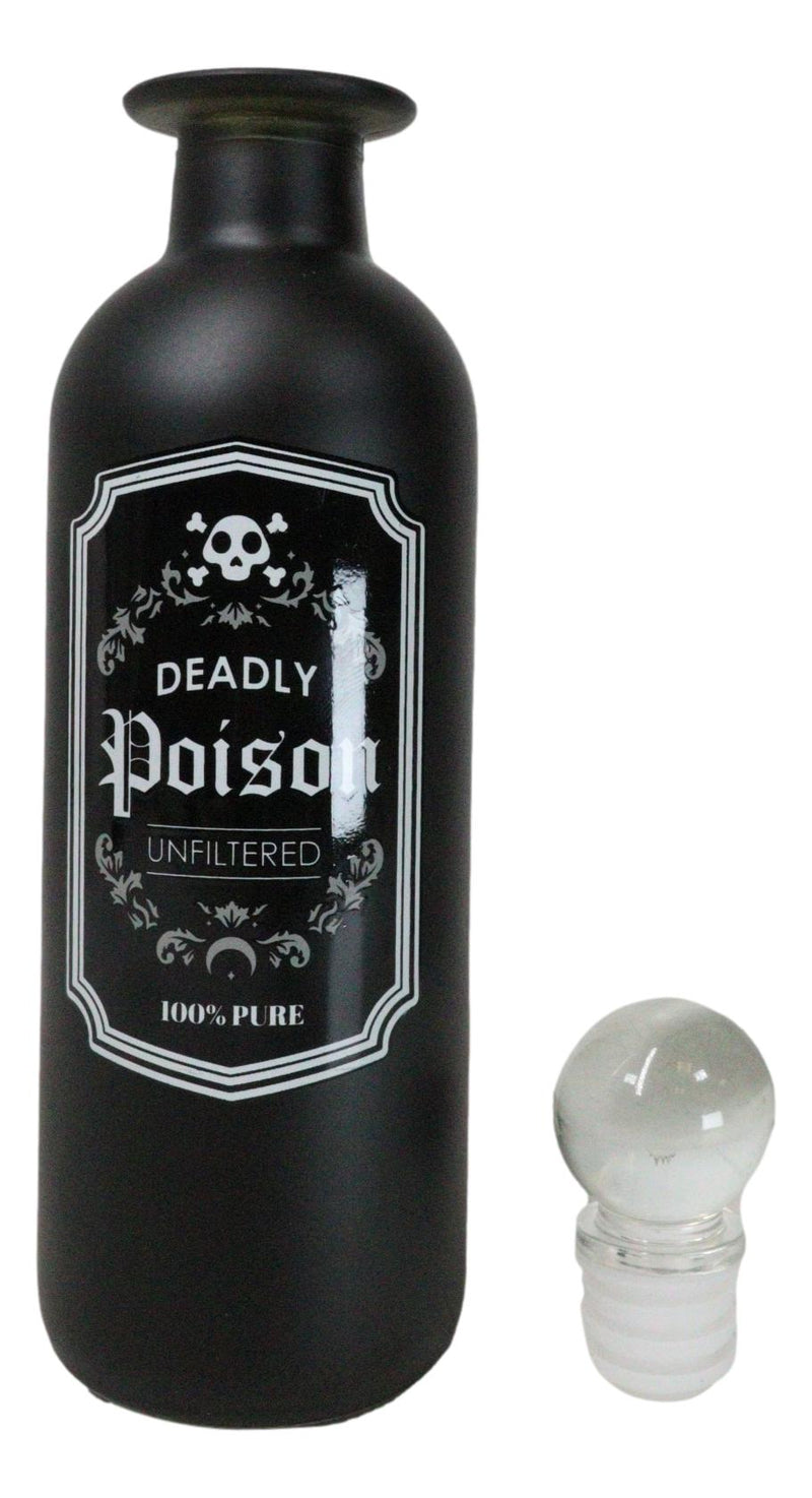 Deadly Poison Witchcraft Apothecary Wicca Decorative Frosted Glass Potion Bottle