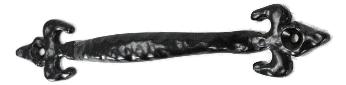 Cast Iron Rustic Black Fleur De Lis Drawer Cabinet Door Pulls Hardware 4 Pack