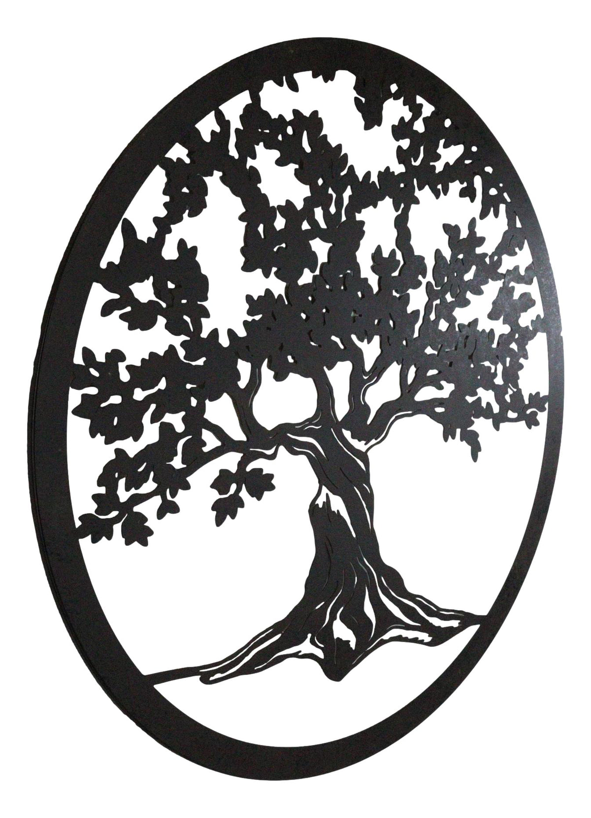 Brown 24"D Oversized Celtic Tree of Life Medallion Metal Wall Circle Plaque