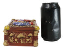 Witchcraft Toadstool Mushrooms Forest Wicca Ornate Tarot Cards Trinket Box