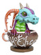 Whimsical Hot Chocolate With Rupert Drake Baby Dragon In Saucer Cup Figurine