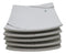 Set Of 6 Yukino Hana Snowflakes Square Appetizer Dessert Salad Ceramic Plates