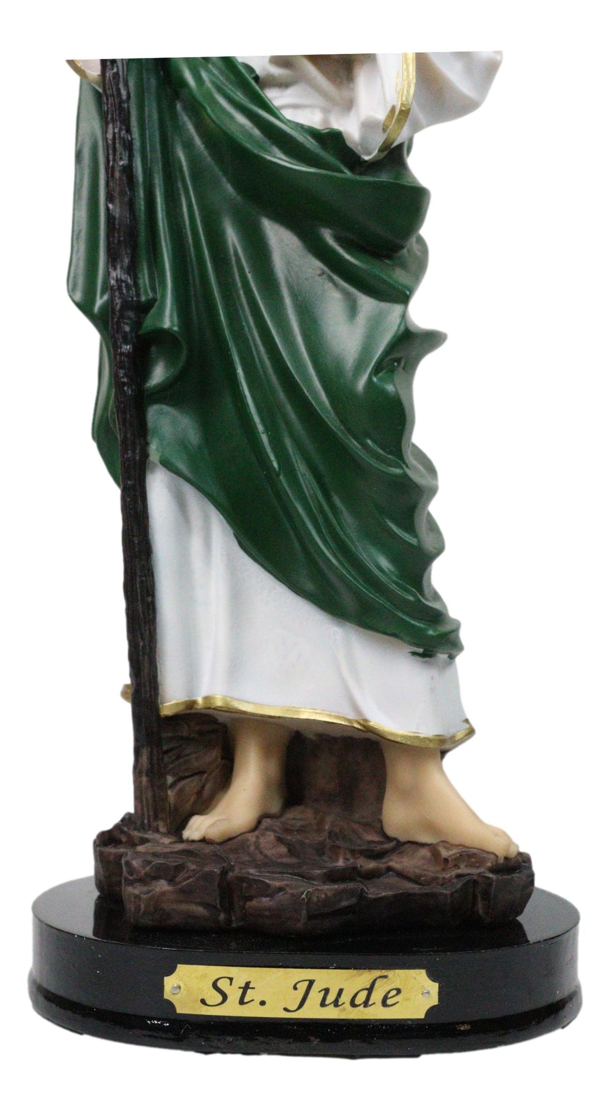 Catholic Apostle Saint Jude Thaddeus On Holy Spirit Fire Figurine With Base 12"H