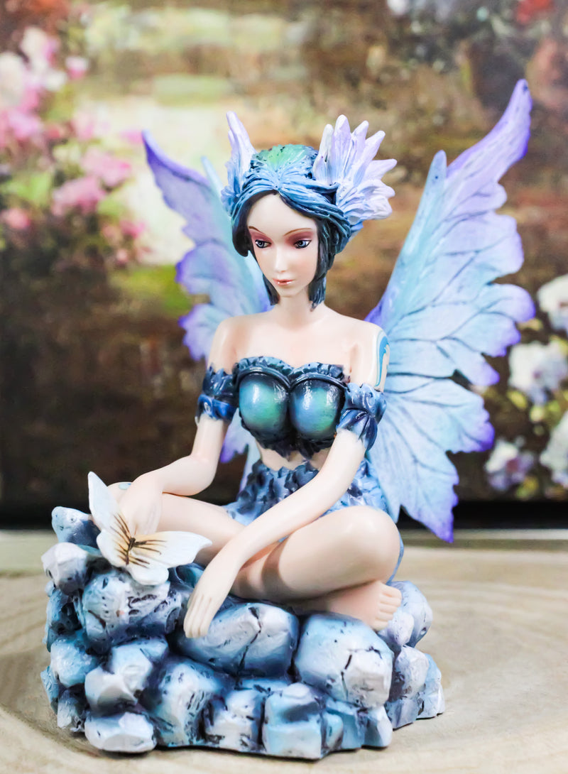 Elf Pixie Water Elemental Fairy in Emerald Iridescent Dress Fantasy Fi Ebros Gift Elf Pixie Water Elemental Fairy in Emerald Iridescent Dress Fantasy Fi Ebros Gift