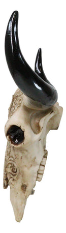 Southwestern Tribal Buffalo Skull Tribal Indian Chief Scrollwork Wall Decor