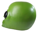 Oversized UFO Space Invader Martian Green ET Roswell Alien Head Skull Statue 18"