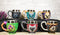 Set Of 6 Colorful Cameo Tarot Moth Skeletons Dragons Cat Magic Tea Cup Mugs