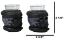Set Of 2 Ossuary Gothic Pentagram Slitherin Skull And Serpent Snake Shot Glasses