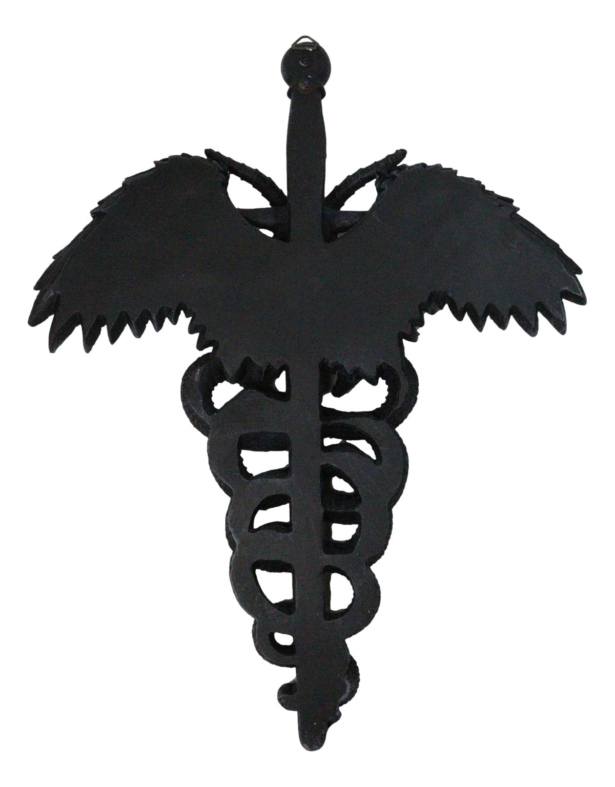 Ebros Gift Sabbatic Goat Baphomet Caduceus Serpent Pentagram Winged Wall Plaque