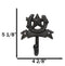 Set Of 2 Cast Iron Rustic Western Cowboy Lone Star Horseshoe Coat Hat Wall Hooks